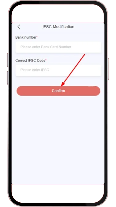 Enter the details for after login issue